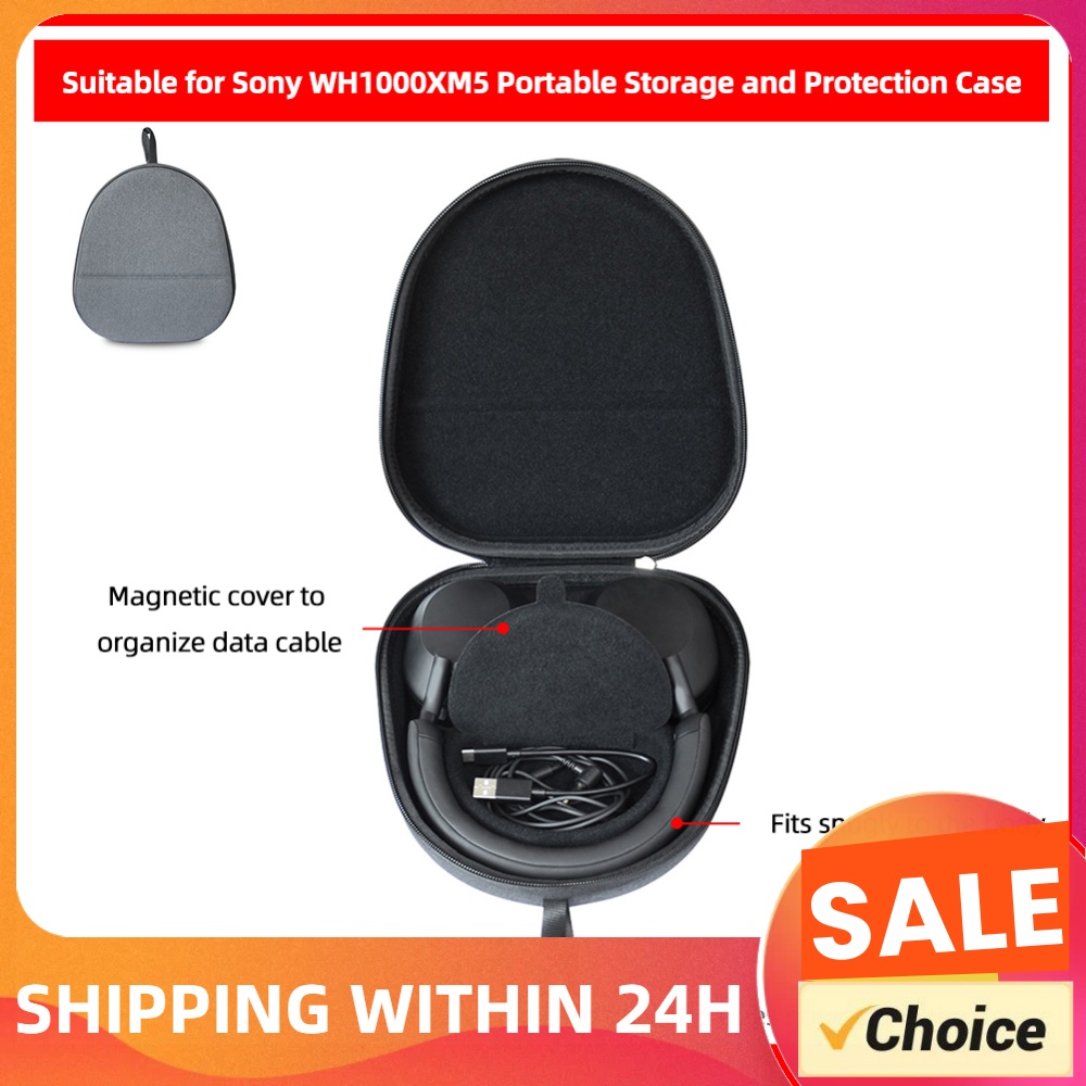 Headphone Case Hard - Custodia Rigida Antiurto Portatile in EVA,