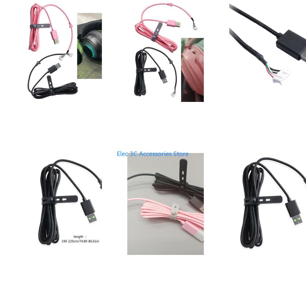 Gaming Headset Rgb - sostituzione del cavo USB durevole in