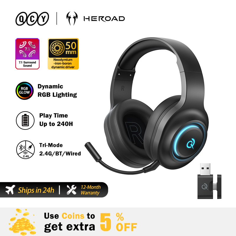 Cuffie da Gaming QCY Heroad V2 - Gaming Headset Rgb recensione e prezzo