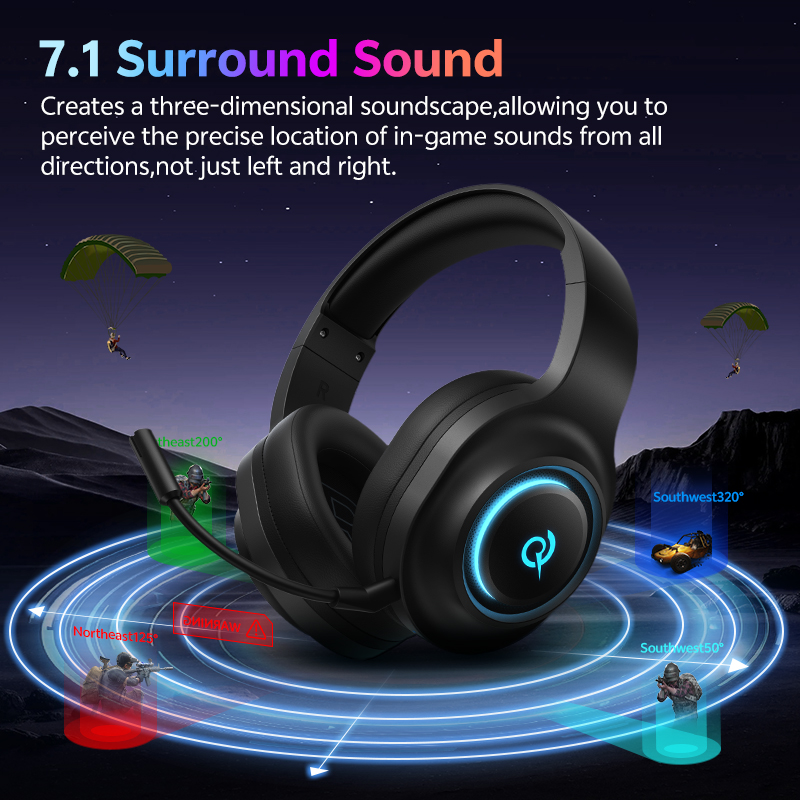 Cuffie da Gaming QCY Heroad V2 - Gaming Headset Rgb recensione e prezzo